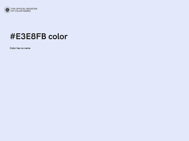 #E3E8FB color image