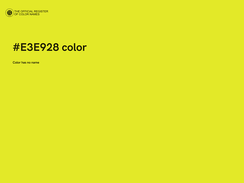 #E3E928 color image