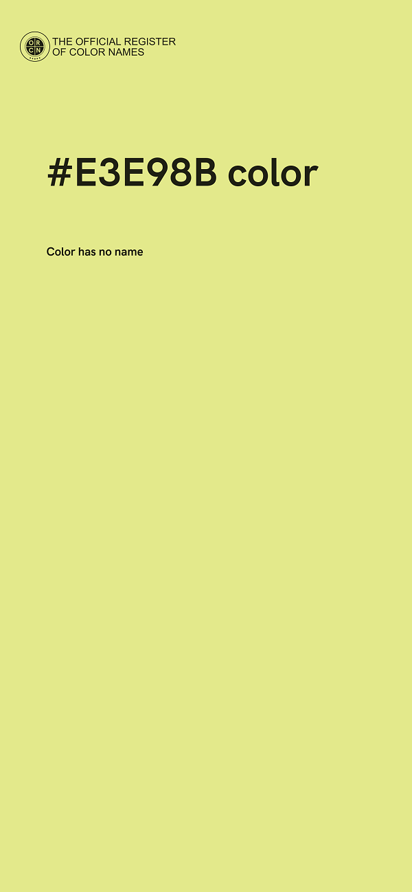 #E3E98B color image