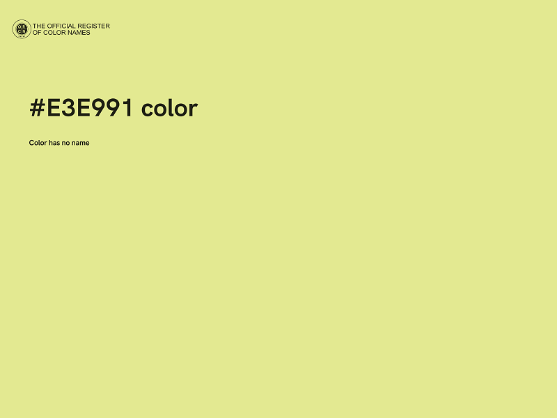 #E3E991 color image