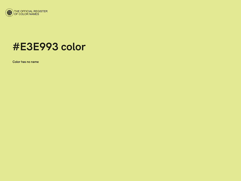 #E3E993 color image