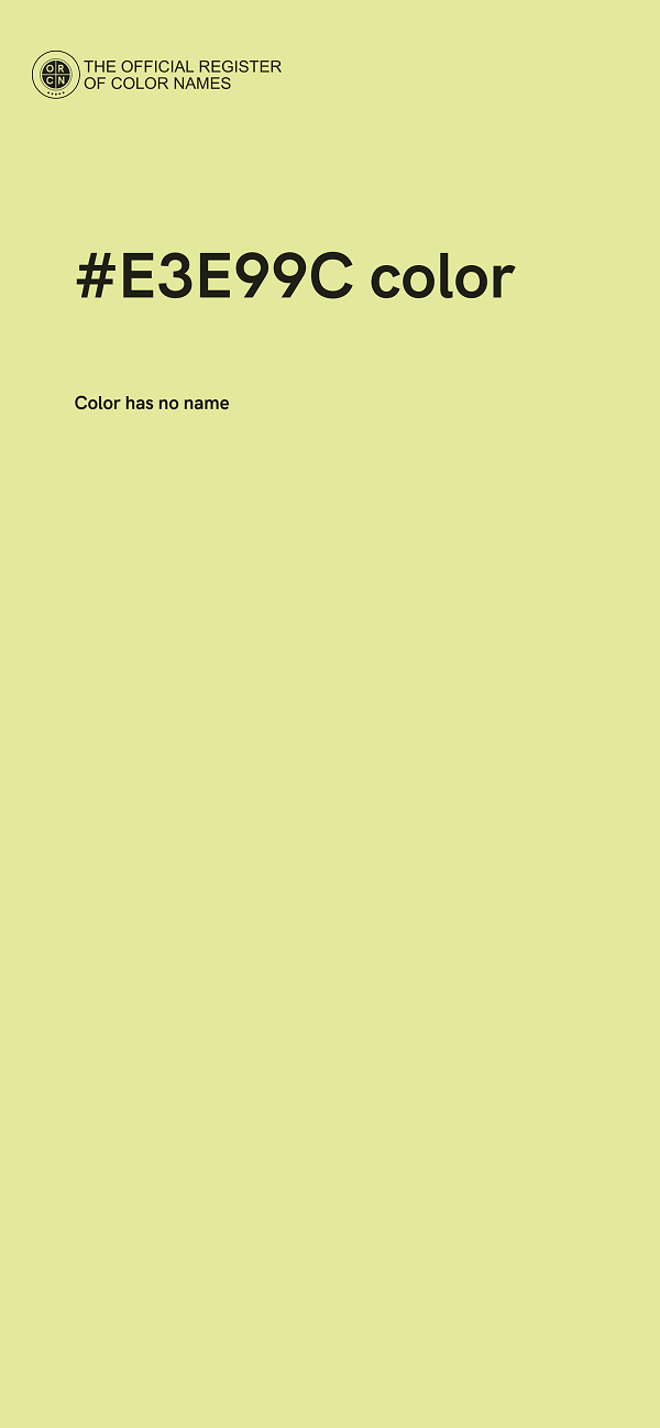 #E3E99C color image