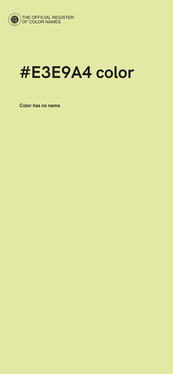 #E3E9A4 color image