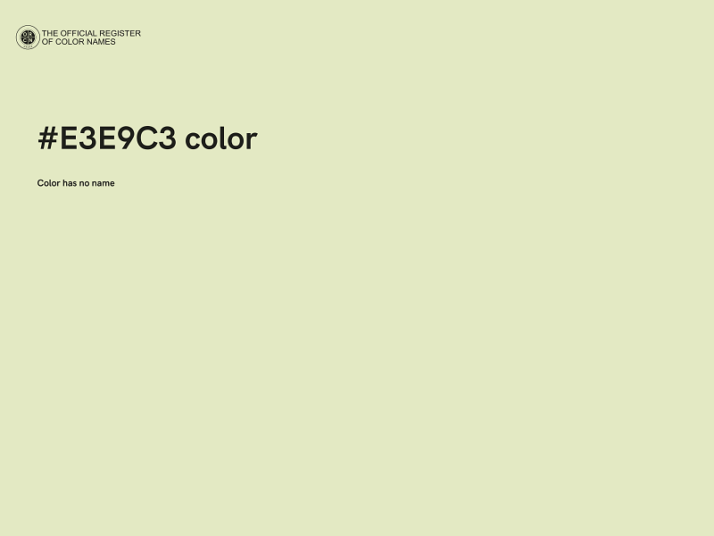 #E3E9C3 color image