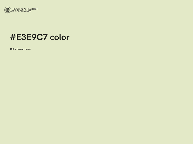 #E3E9C7 color image