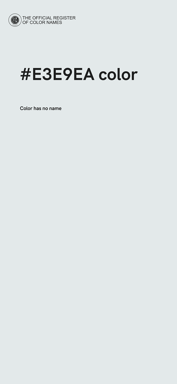 #E3E9EA color image
