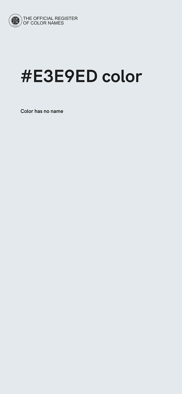 #E3E9ED color image