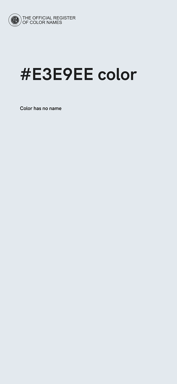#E3E9EE color image