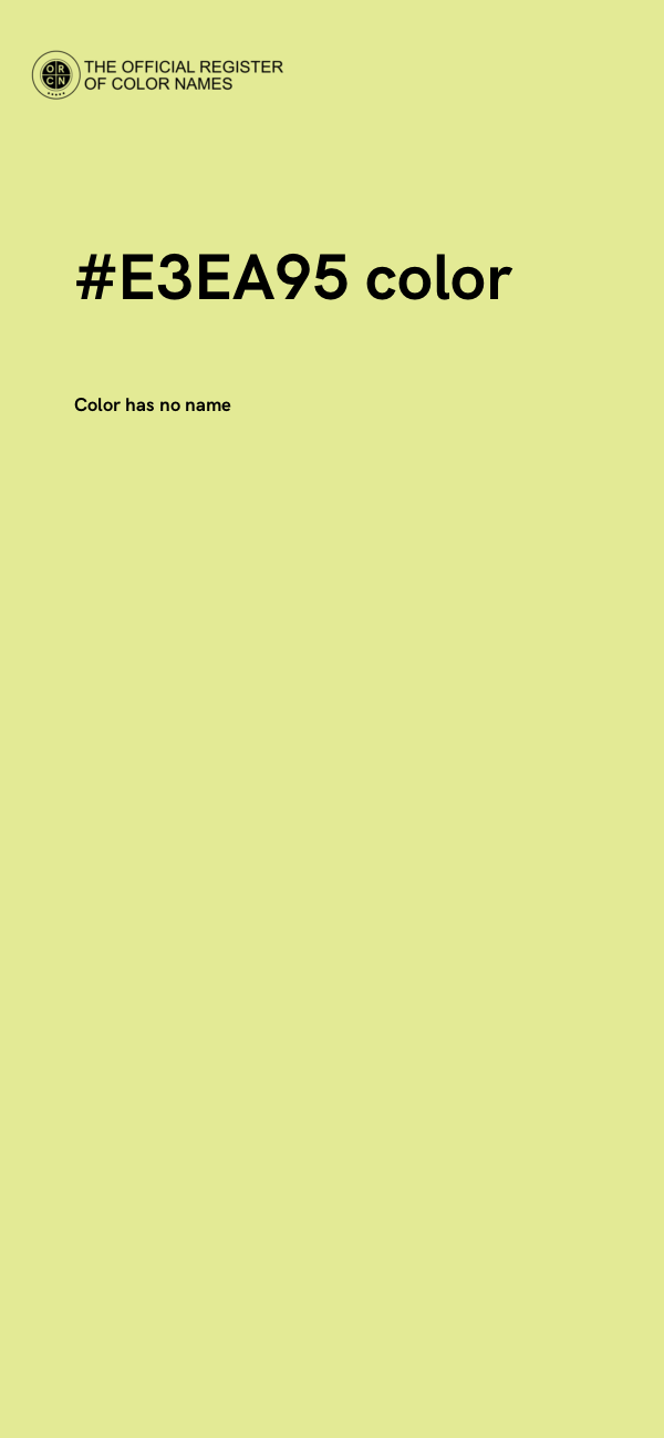#E3EA95 color image