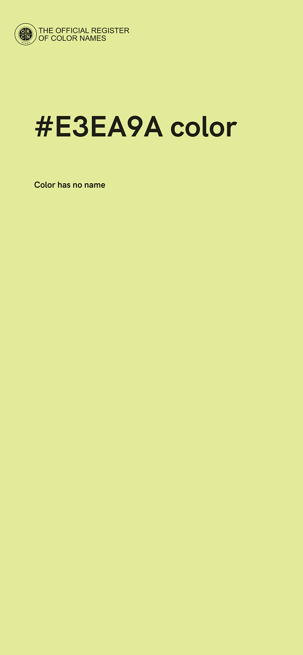 #E3EA9A color image