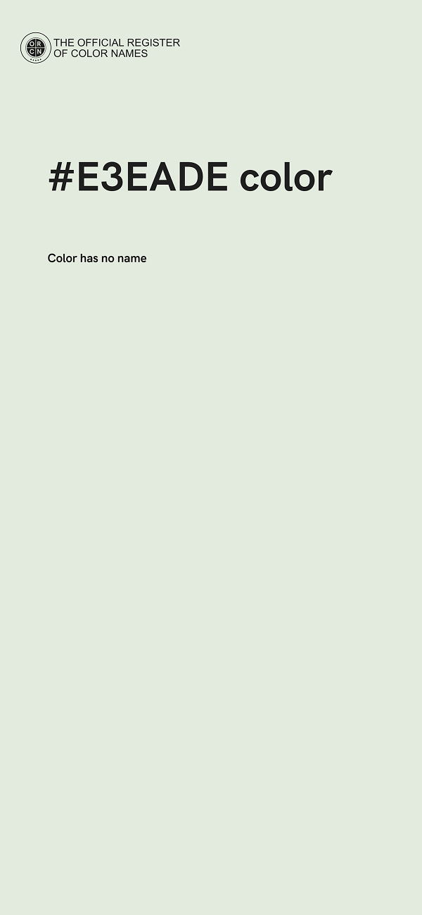 #E3EADE color image