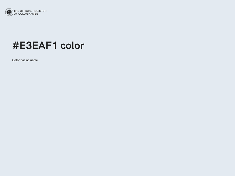 #E3EAF1 color image