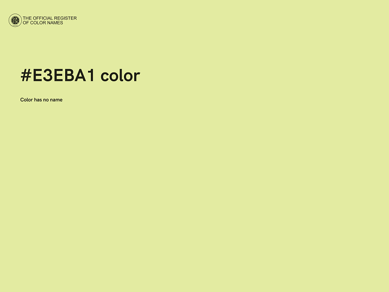 #E3EBA1 color image