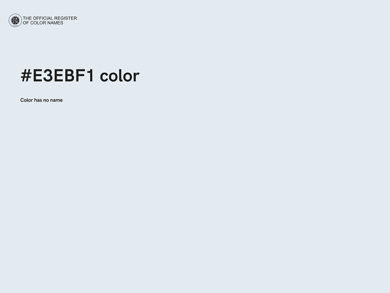 #E3EBF1 color image