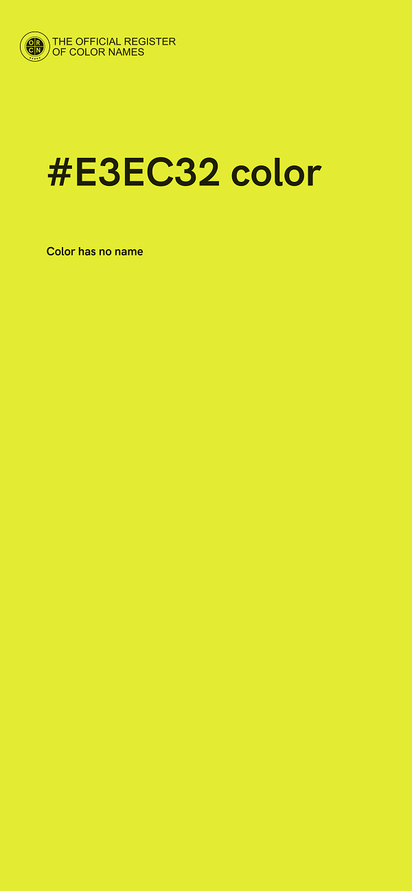 #E3EC32 color image