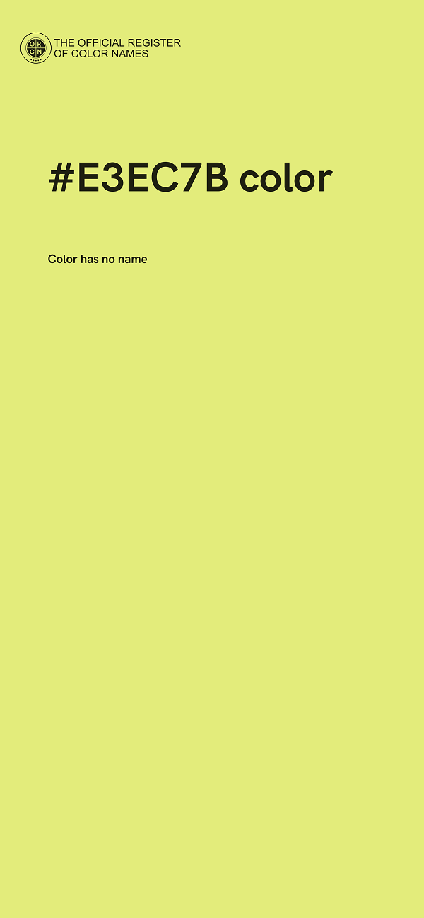 #E3EC7B color image