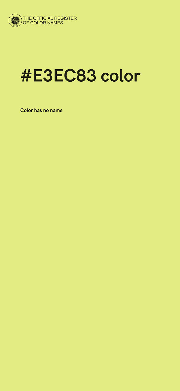 #E3EC83 color image