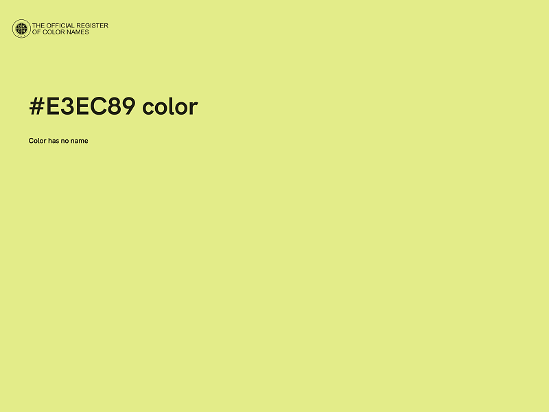 #E3EC89 color image