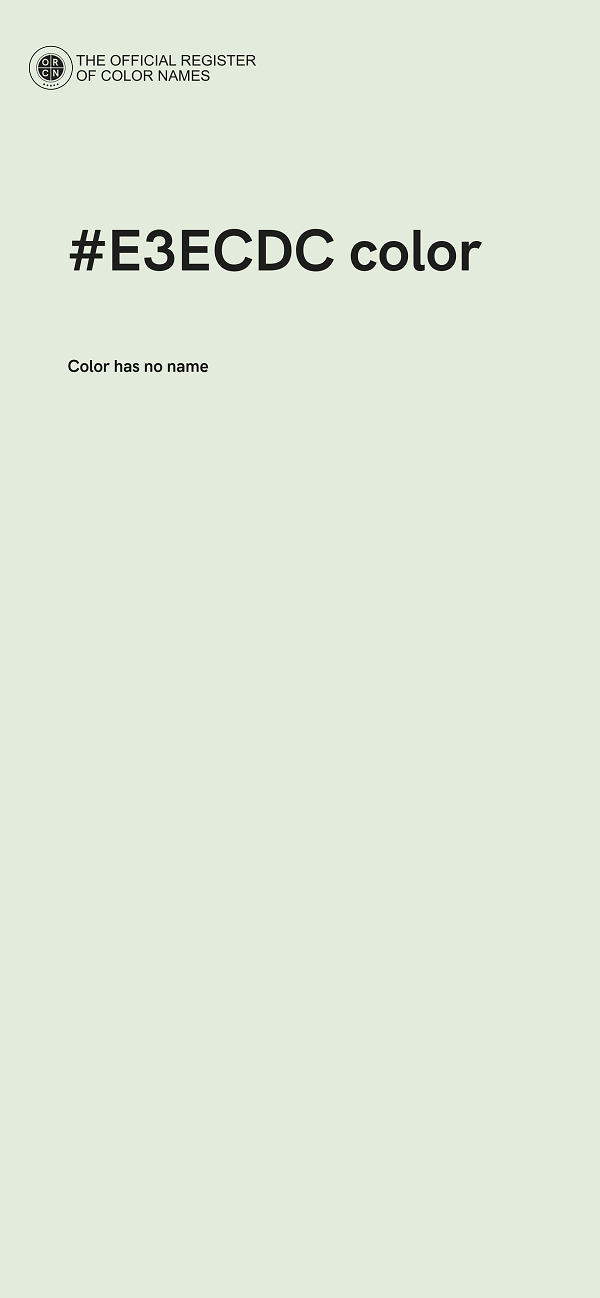 #E3ECDC color image