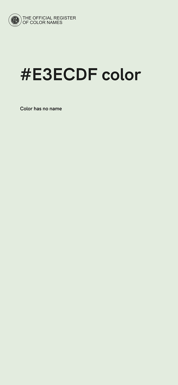 #E3ECDF color image