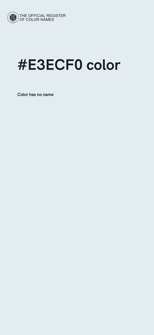 #E3ECF0 color image