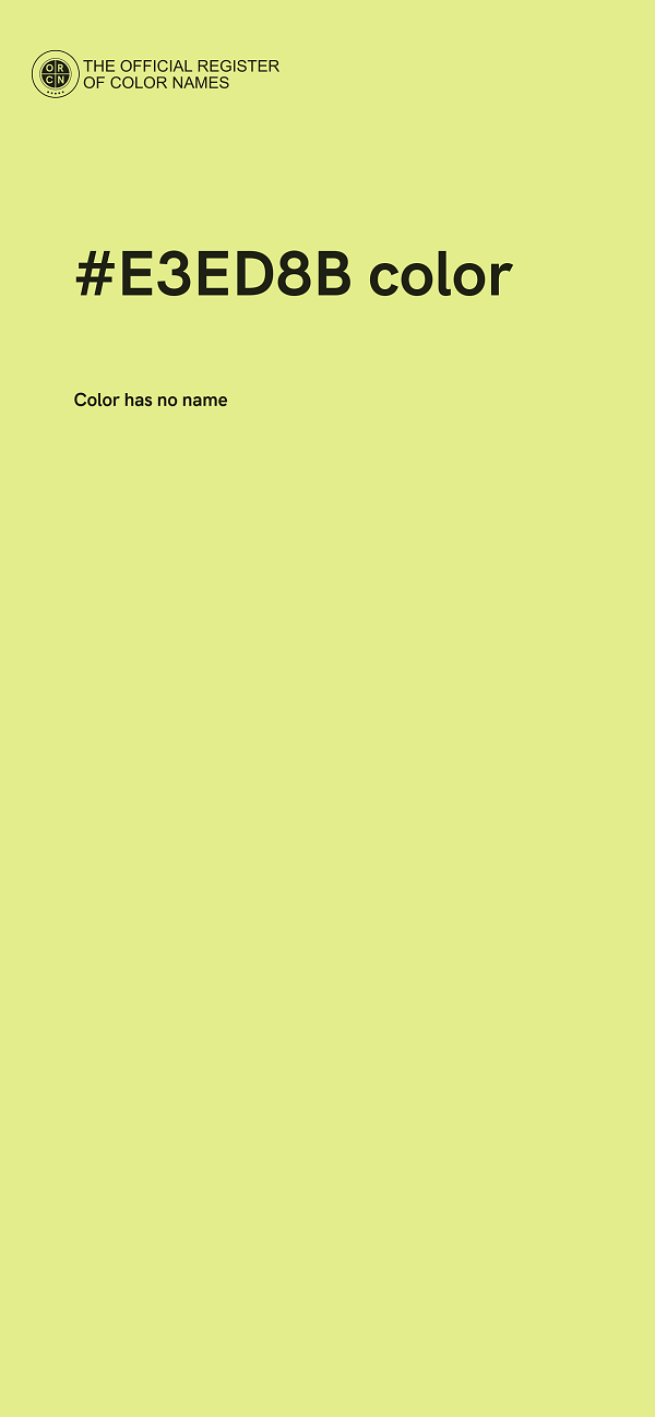 #E3ED8B color image