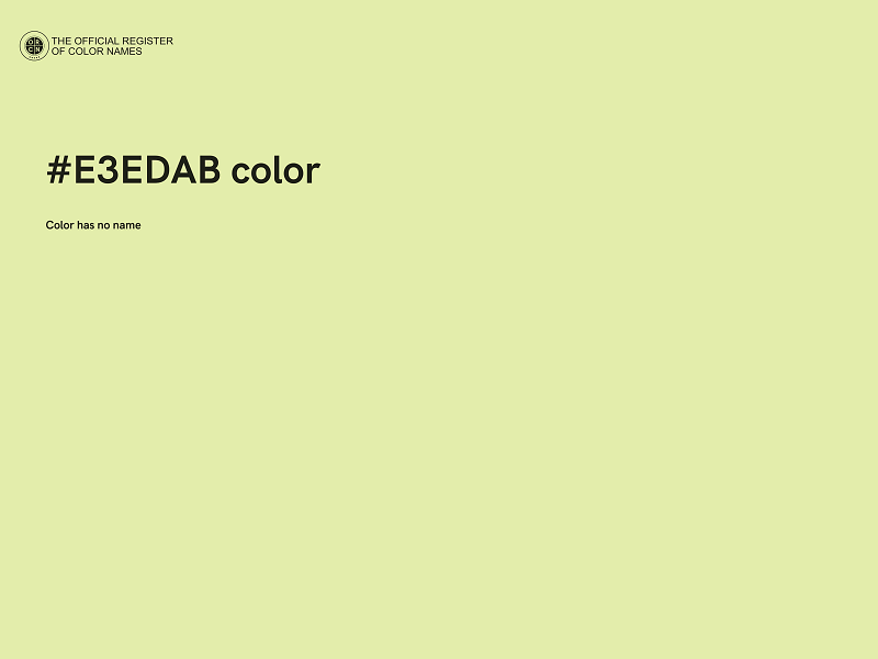 #E3EDAB color image