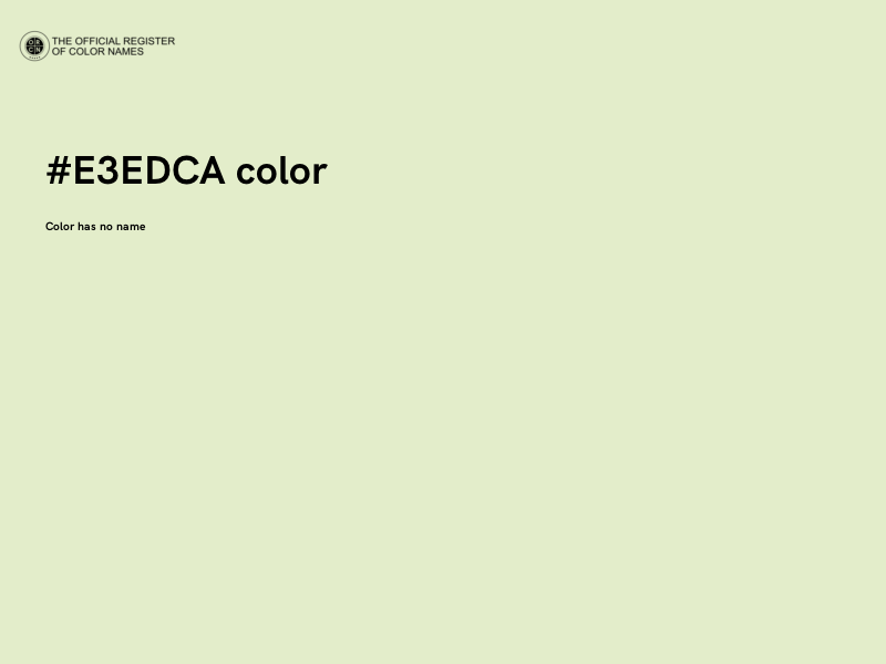 #E3EDCA color image