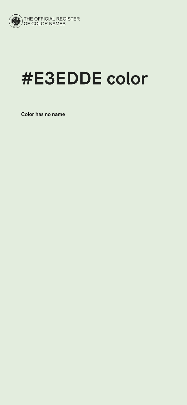 #E3EDDE color image