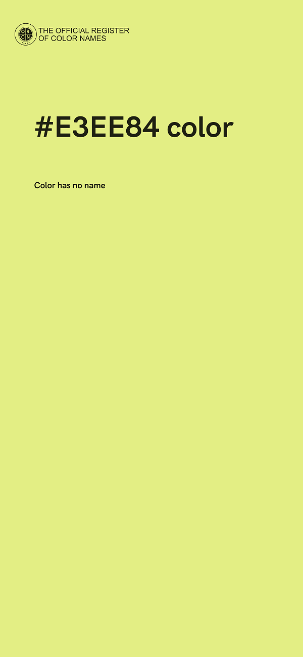 #E3EE84 color image