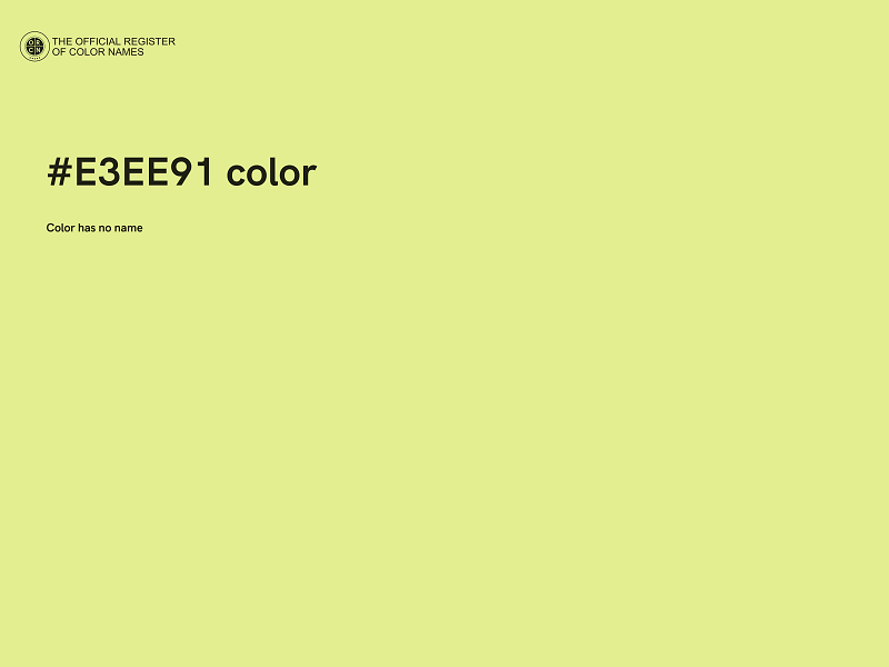 #E3EE91 color image