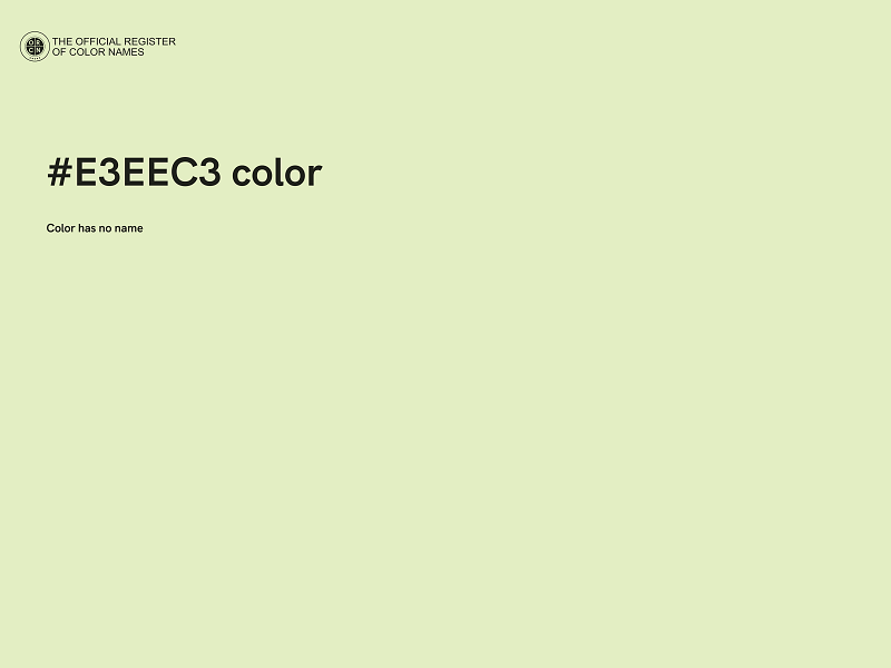 #E3EEC3 color image