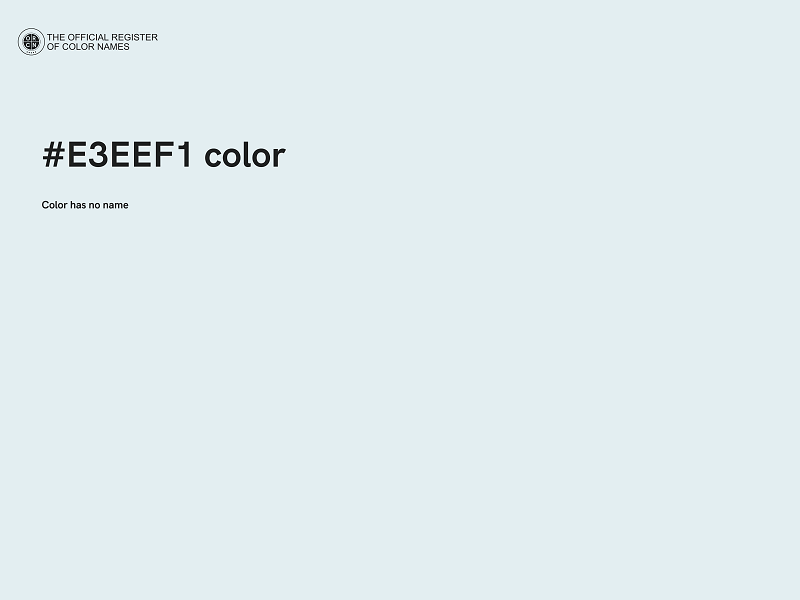 #E3EEF1 color image