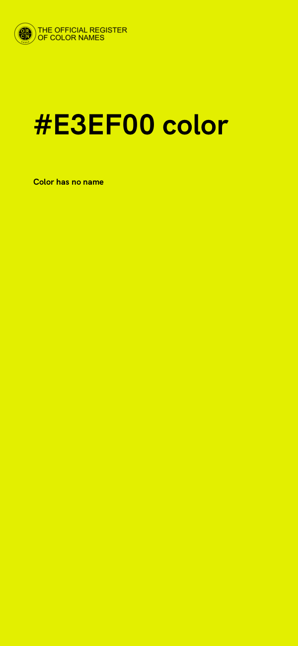 #E3EF00 color image