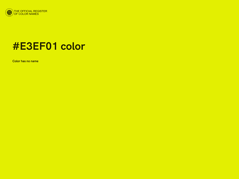 #E3EF01 color image