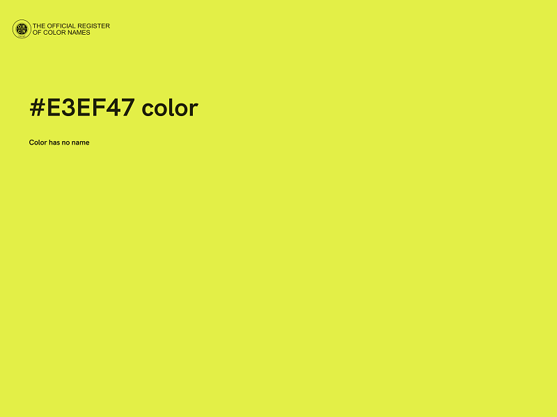 #E3EF47 color image