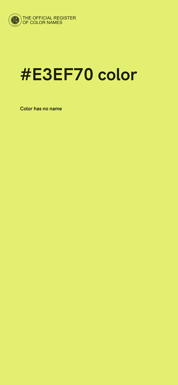 #E3EF70 color image