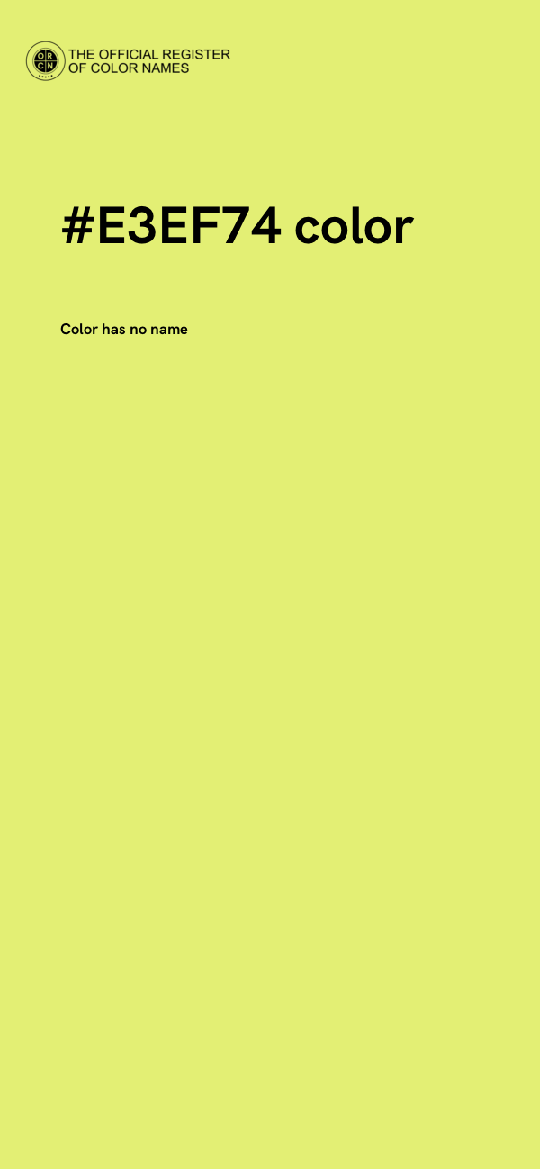 #E3EF74 color image