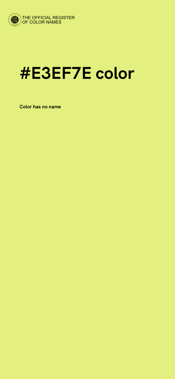 #E3EF7E color image