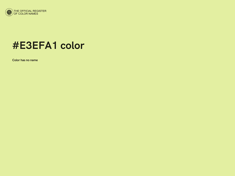 #E3EFA1 color image