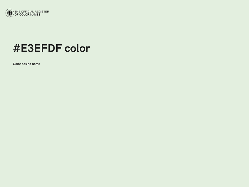 #E3EFDF color image