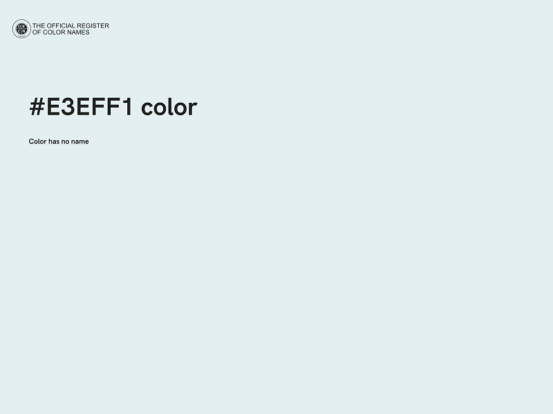 #E3EFF1 color image