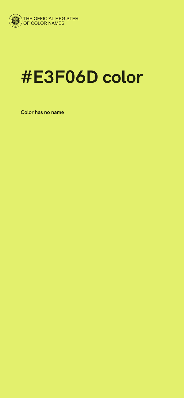 #E3F06D color image