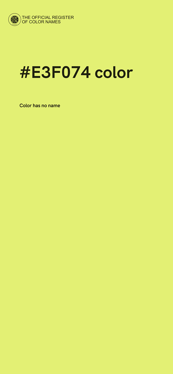 #E3F074 color image