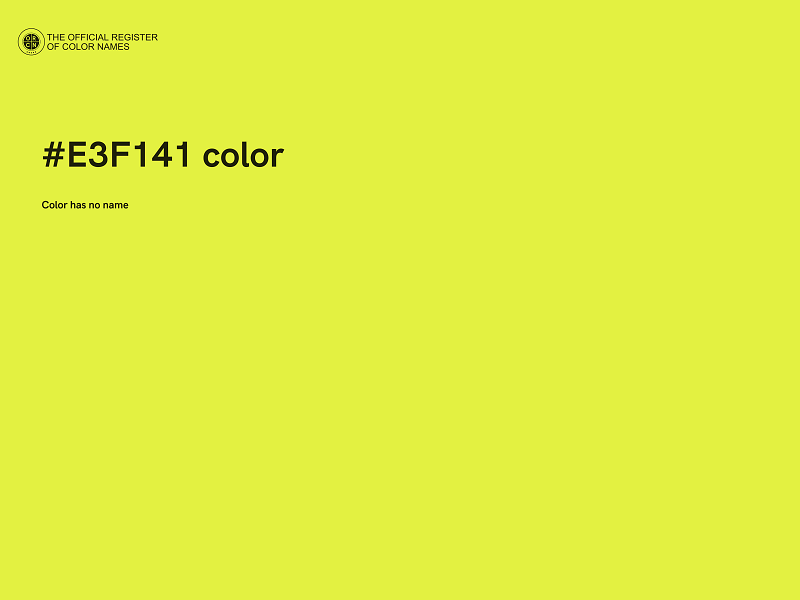 #E3F141 color image