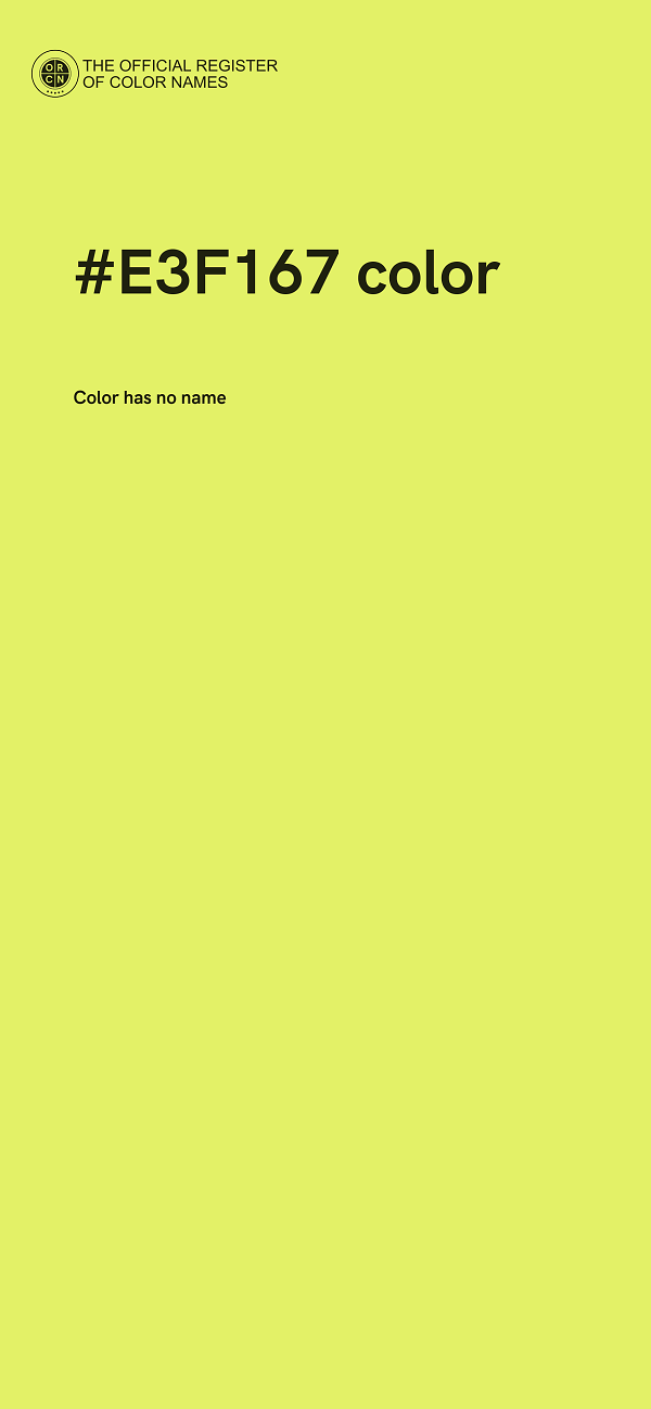 #E3F167 color image