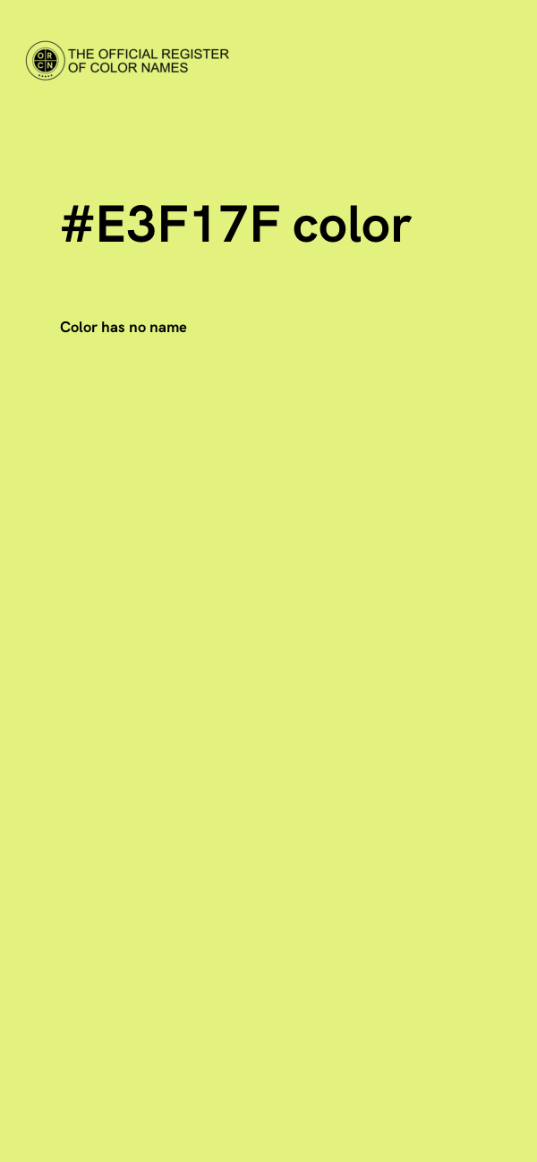 #E3F17F color image