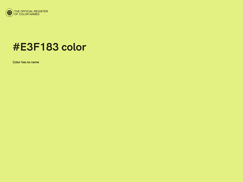 #E3F183 color image