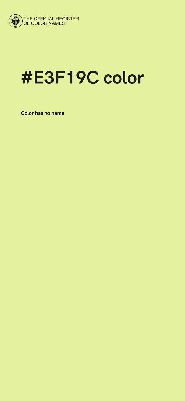 #E3F19C color image