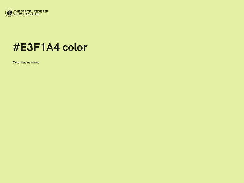 #E3F1A4 color image